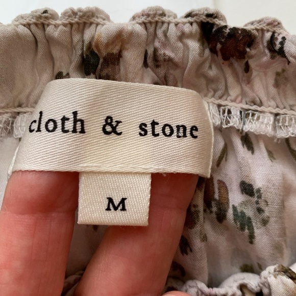 Cloth & Stone Print Shirt Sz M - Picture 9 of 9